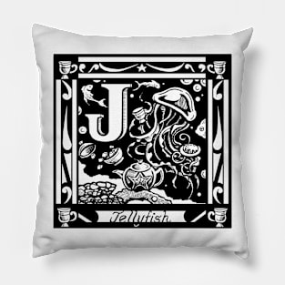 J is For Jellyfish Tea Party Pillow