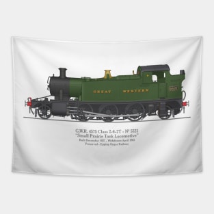 GWR Small Prairie Class 4575 Tank Locomotive Number 5521 Tapestry