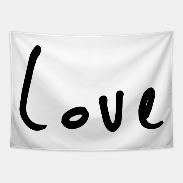 The perfect design for day to day wear. Spreading love. A simple text print that will go will all basics. Simple love text design. Spread the love, happiness and smile. Affection and attraction. Tapestry by That Cheeky Tee