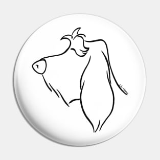 Spinone Italiano silhouette outline Pin