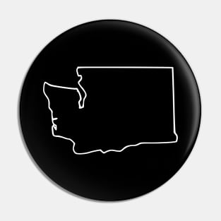 Washington US State Map Lineart STATE-1 Pin