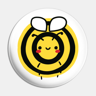 Fat bumblebee front view Pin