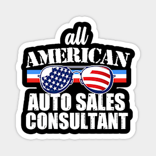 American Auto Sales Consultant Magnet