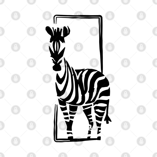 Zebra Safari Zebra Stripes by FromBerlinGift