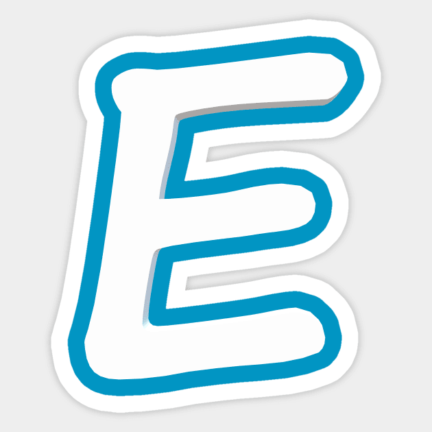 letter e' Sticker