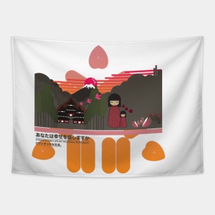 Japanese Illustration Tapestry