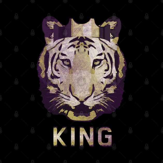 Tiger king's crown vintage look 80s by Collagedream