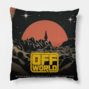 Off-world Ad. Blade Runner — Vintage space poster Pillow