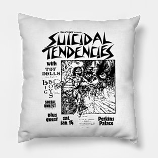 Suicidal Tendencies / Toy Dolls / Big Boys Punk Flyer Pillow