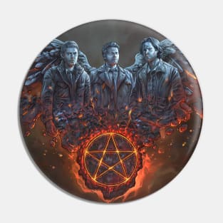 Team Free Will Burning Art Pin