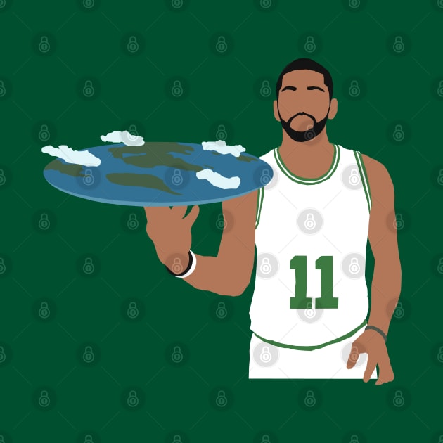 Kyrie Irving Flat Earth Celtics by rattraptees