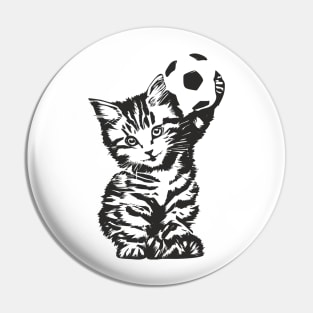 Kitten with a ball Pin