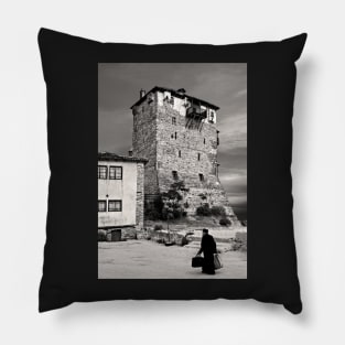 Old monk returning from Mount Athos Pillow