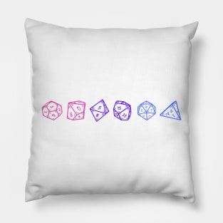 Bi-Pride DND Dice Set Pillow