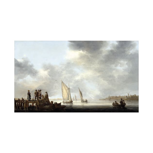 Aelbert Cuyp A Pier Overlooking Dordrecht by pdpress