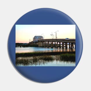 Beaufort Woods Memorial Bridge at Sunset Pin