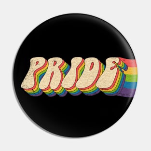 pride month rainbow vintage Pin