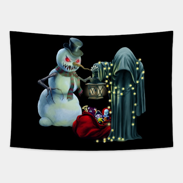 Dark christmas time Tapestry by Nicky2342