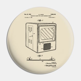 Television Patent 1949 Pin