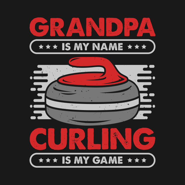 Curling Player Grandpa Gift by Dolde08