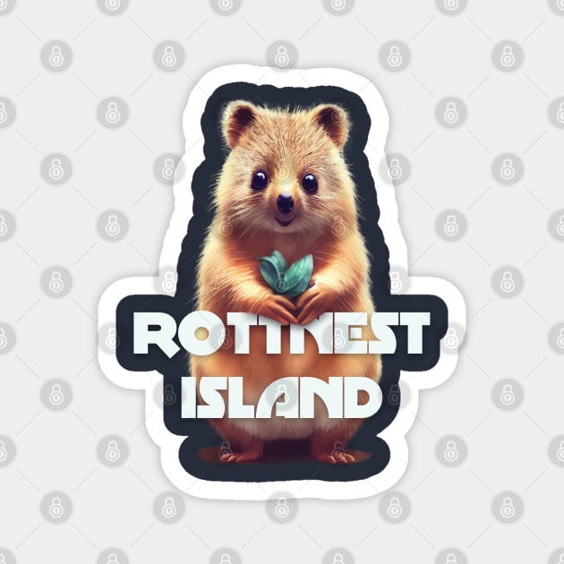 Rottnest Island Quokka Magnet by splode