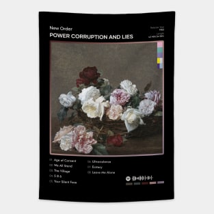 New Order - Power Corruption and Lies Tracklist Album Tapestry