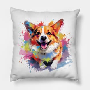 Corgi Art Pillow