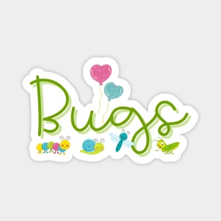 Bugs Cute Happy Cartoon bugs Magnet