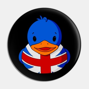 UK Flag Rubber Duck Pin