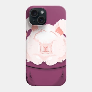 Pocket Cute Angora rabbit Phone Case