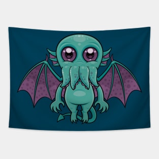 Cute Baby Cthulhu Monster Tapestry