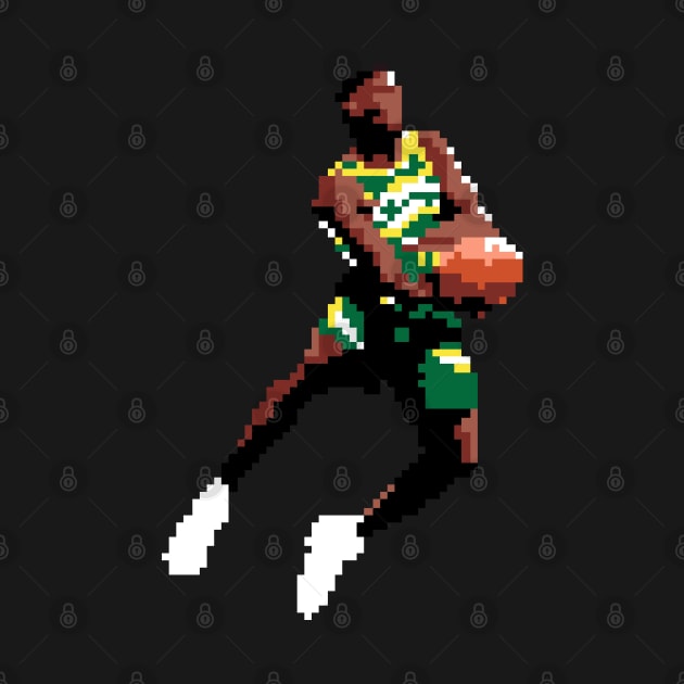 Shawn Kemp Pixel Windmill Dunk by qiangdade