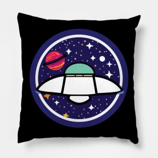 Spaceship Of Alien Pillow