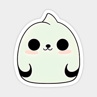 Cute ghost monster in cartoon silly style, kawaii and chibi Magnet