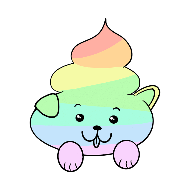 Cute Rainbow Dog Poo by CutiePoos