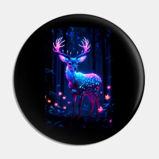 Magical Deer in the Forest Pin