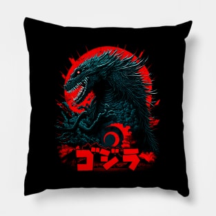 Gojira in Japan Pillow