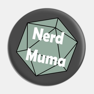 Nerd Muma Dice (orange) Pin