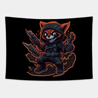 Red Panda Ninja_005 Tapestry