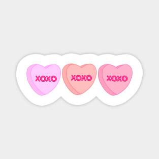 Valentine XOXO Conversation Hearts Magnet