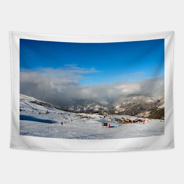 Courchevel 1850 3 Valleys French Alps France Tapestry by AndyEvansPhotos