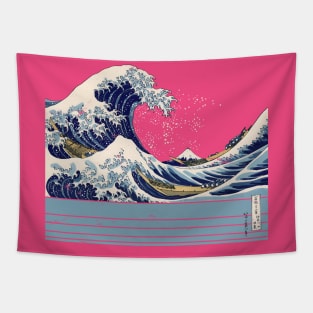 Hokusai Great Wave Vintage Japanese Art Tapestry