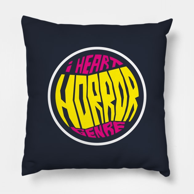 HORROR - Colorful Design Pillow by FutureHype