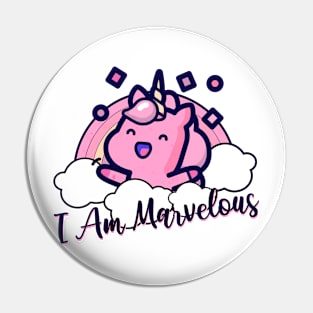 I Am Marvelous Pin