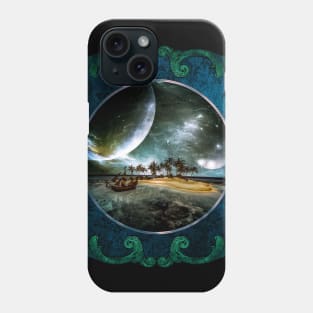 Wondeful tropical island in the night Phone Case