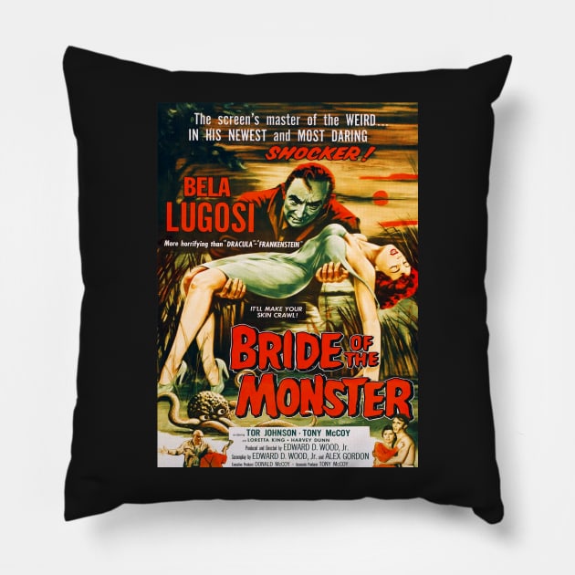 Bride of The Monster Pillow by headrubble