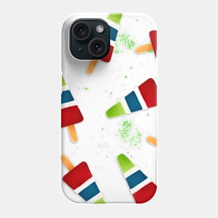 Tri Color Popsicle Pattern Phone Case