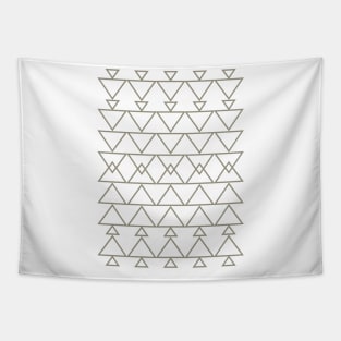 Geometric Aztec Line Drawing Tapestry