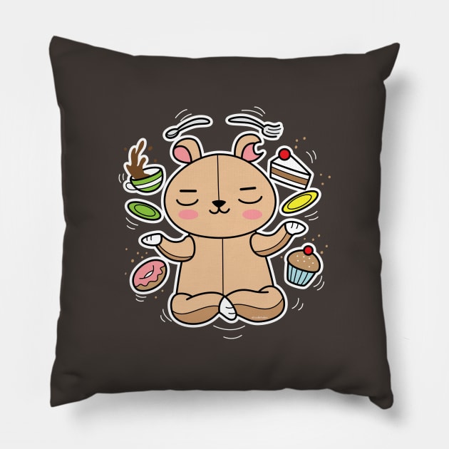 Sweet Meditation Pillow by doodletales