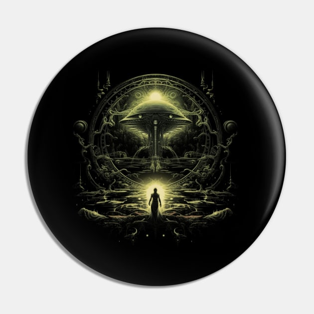 Humanity and Extraterrestrial Essence Pin by Hargen